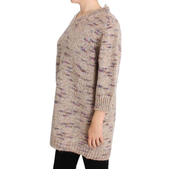 PINK MEMORIES Multicolor Knitwear Pullover Sweater Women Beige Sweaters - Picture 2 of 6